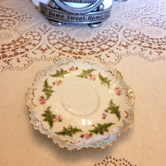 MZ Other - Vintage MZ Austria Floral Saucer Plate/Trinket Dish EUC